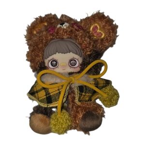 Maymei Tiny Bear Cookie Series Plush Pendant - Ginger Cola